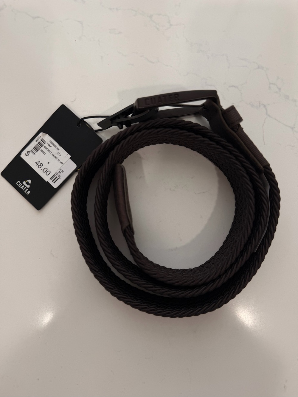 Cuater by TravisMathew:        Brown Stretch Woven Belt